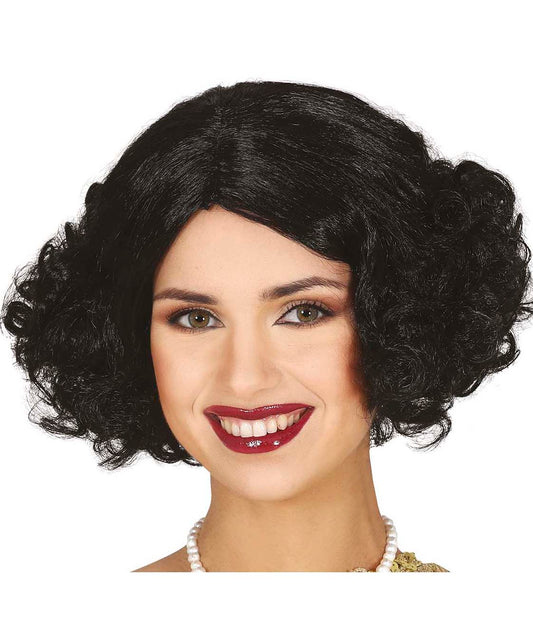 Black 1920s Curly Wig