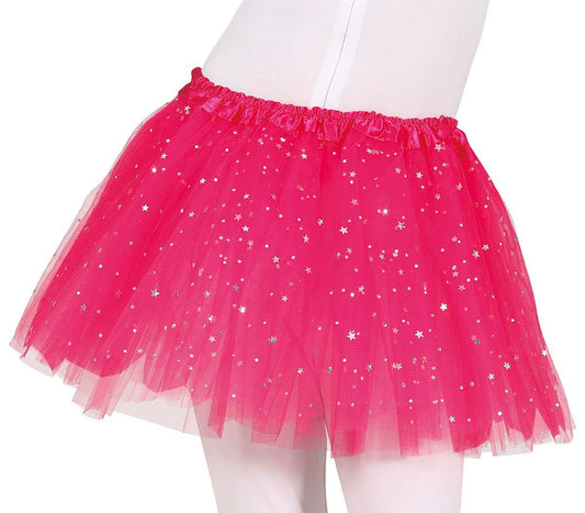 Child Sparkle Stars Fuchsia Pink Tutu