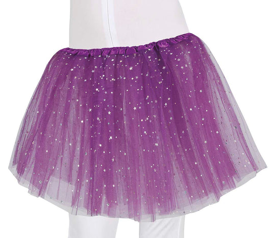 Child Sparkle Stars Purple Tutu