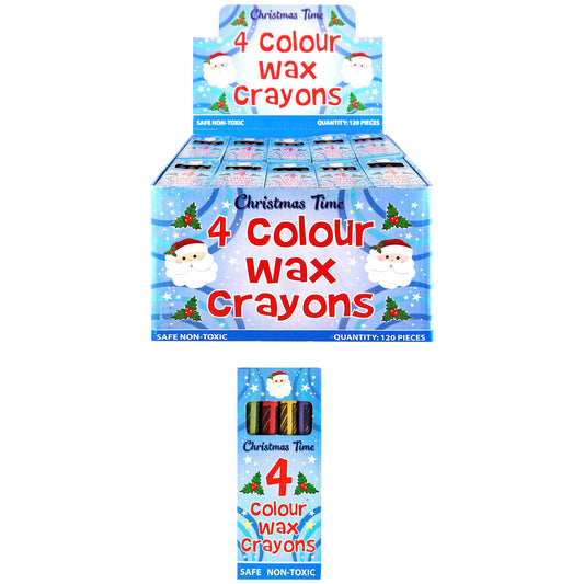 Christmas Wax Crayons, Box of 120