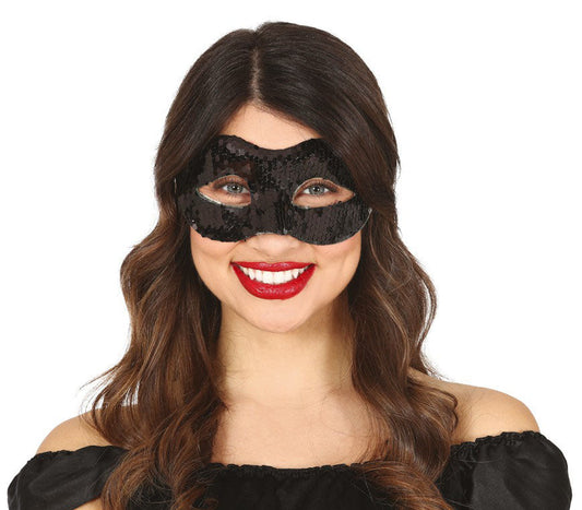 Black Sequined Mask