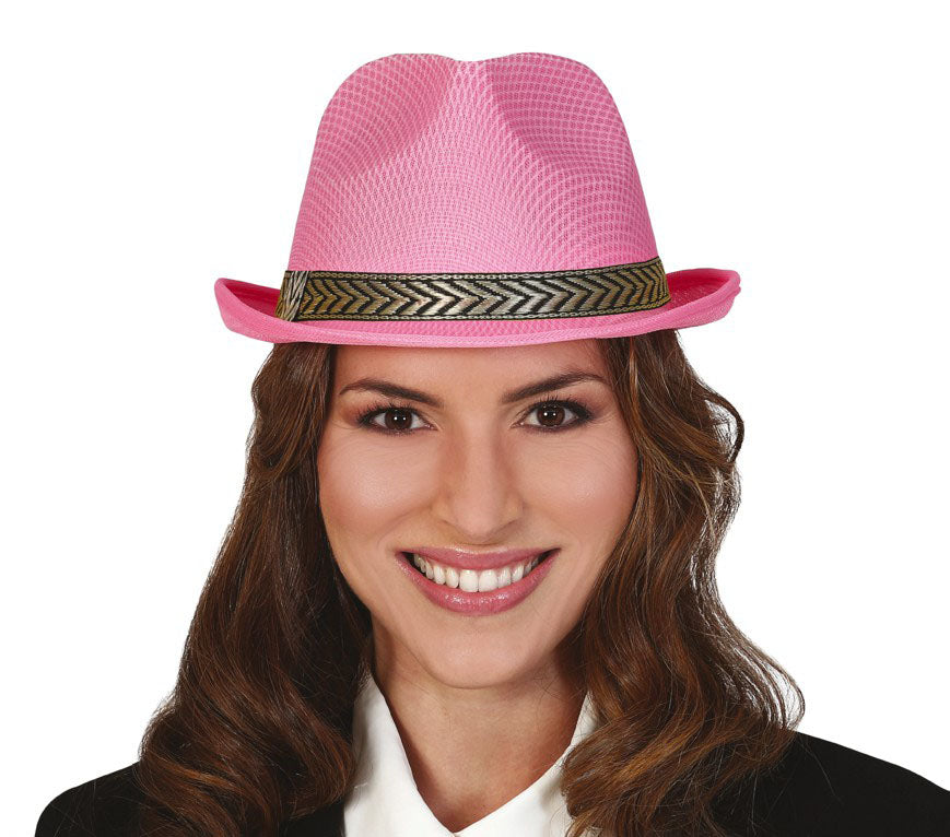 Pink Gangster Hat