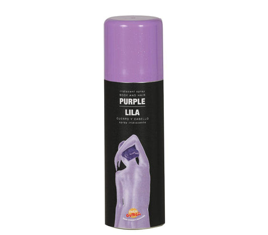 Purple Fluorescent Body and Hair Spray. Glows in the Dark under UV Light.