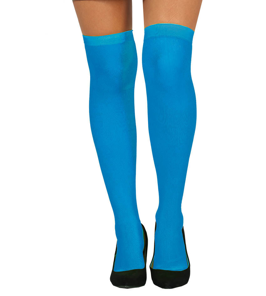 Ladies Blue Hold Up Stockings