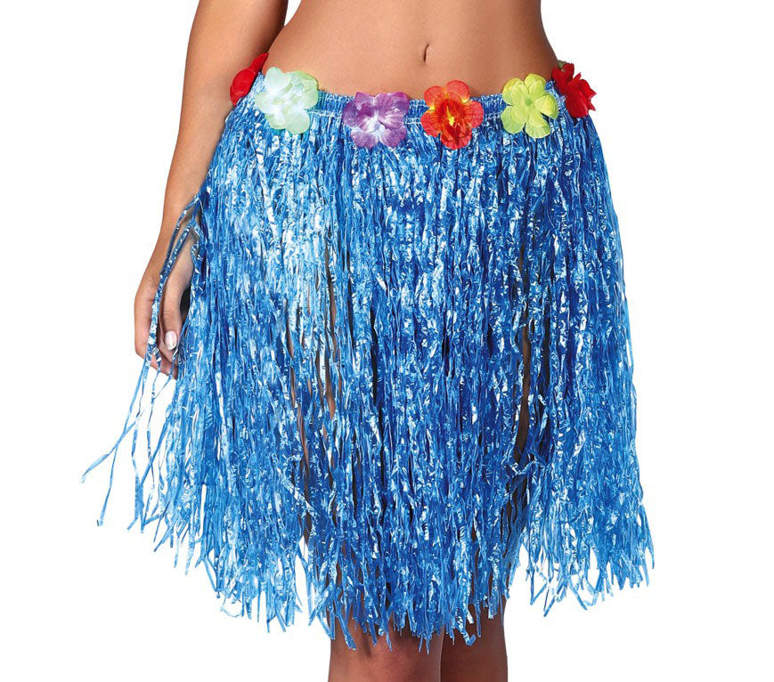 50cm Hawaiian Skirt, Blue