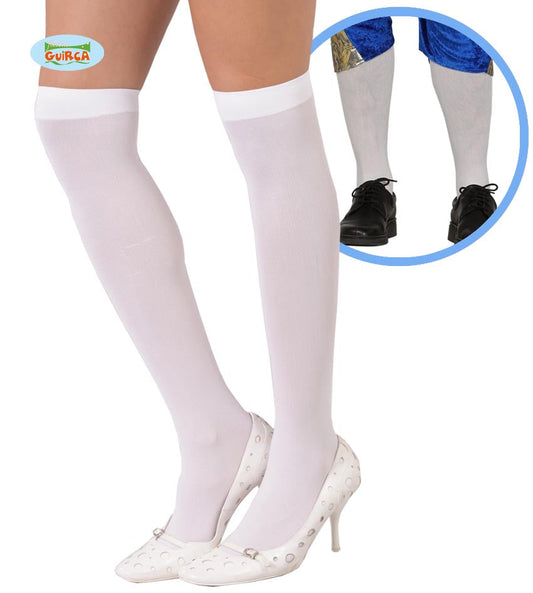White Nylon Hold Ups / Socks