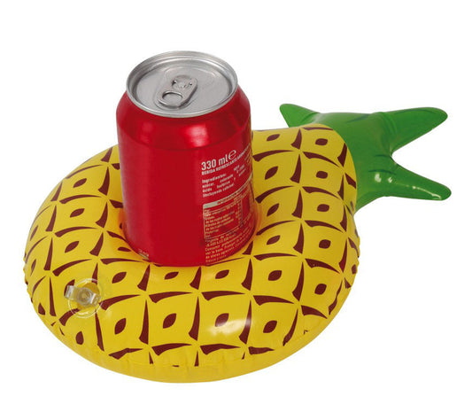 Inflatable Pineapple Coaster, 27cm x 17cm.