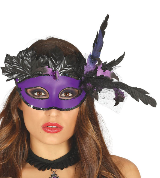 Purple Mask with Bats