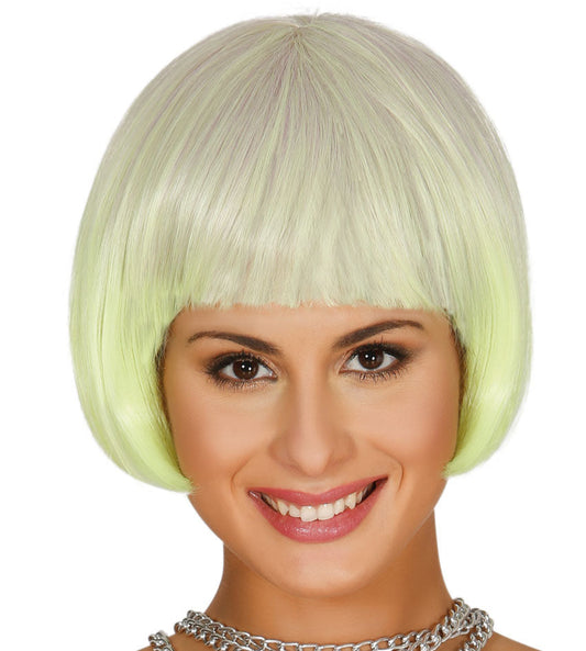 Short Yellow Ombre Wig