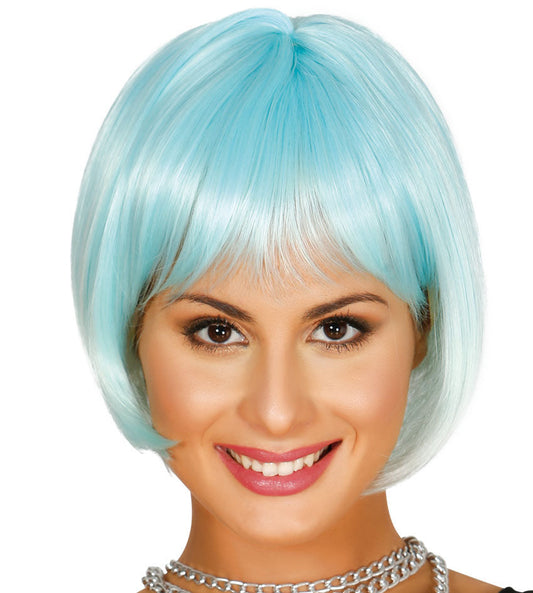 Short Turquoise Ombre Wig