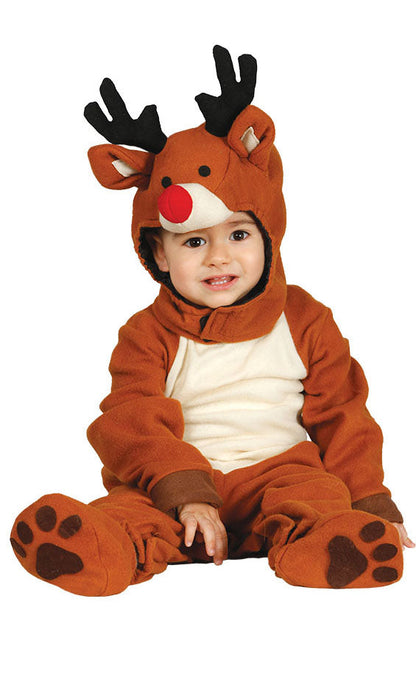 Baby Reindeer Costume includes jumpsuit| hood and feet
