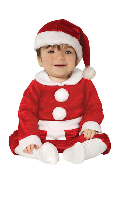 Baby Miss Santa Costume includes dress and hat