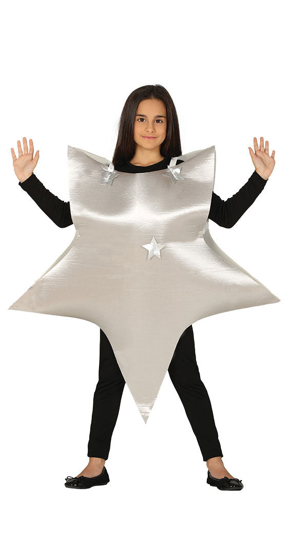 Child Silver Star Costume includes tunic