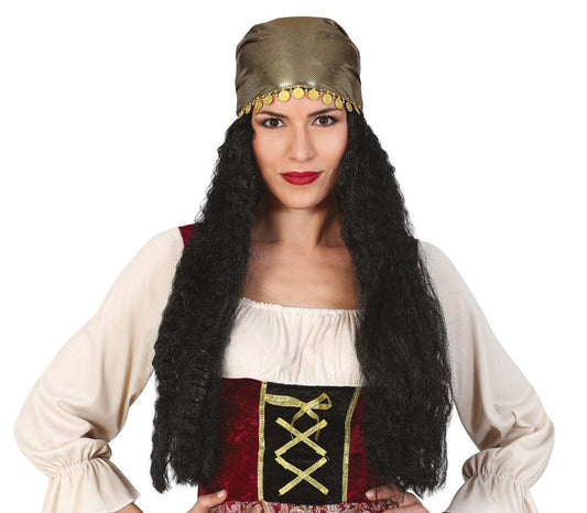 Fortune Teller Wig with Headscarf