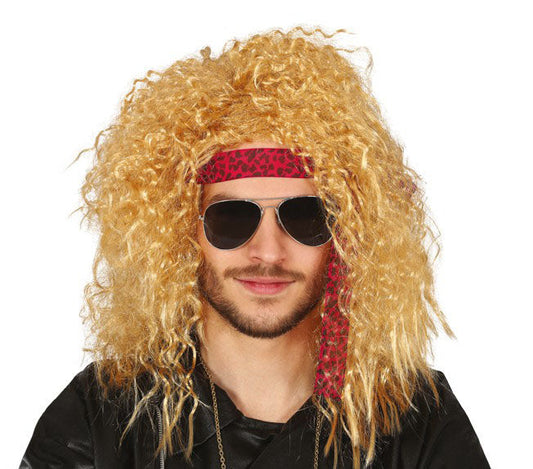 Blonde Curly Rocker Wig