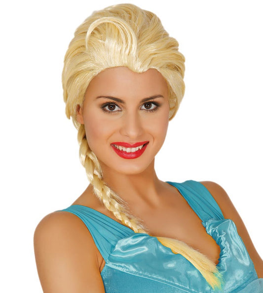 Ice Princess Blonde Wig with Plait