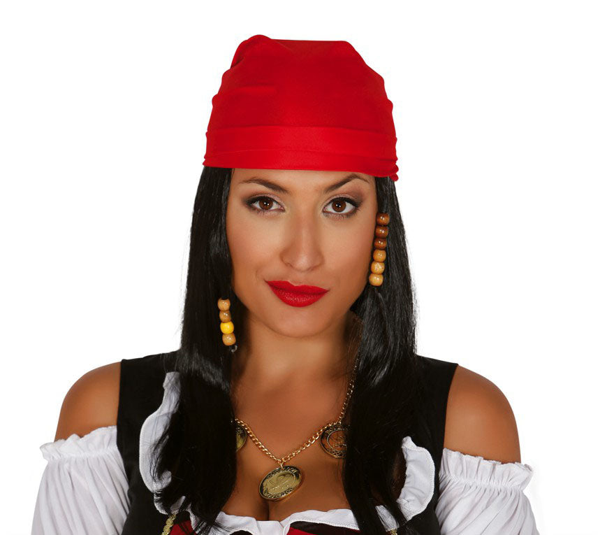 Pirate Wig with Headscarf