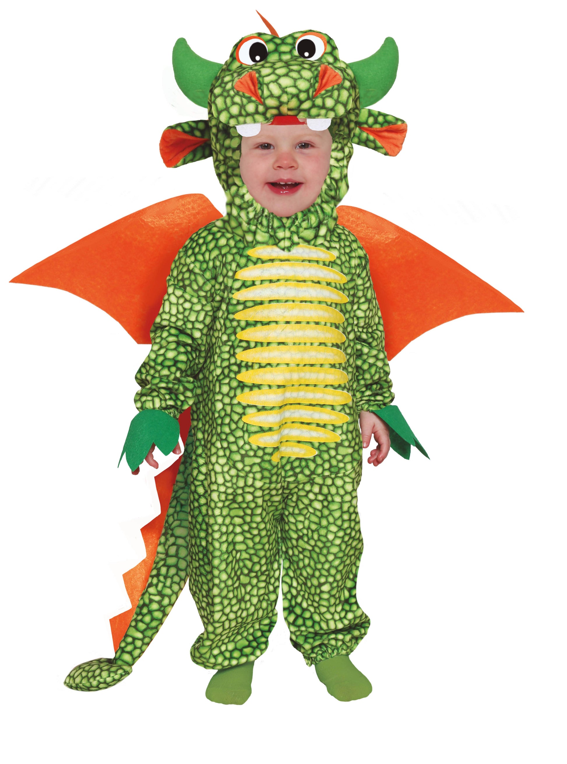 Baby Dragon Costume includes jumpsuit| headpiece| wings and tail