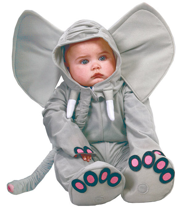Baby Elephant Costume includes jumpsuit| hood with trunk and feet