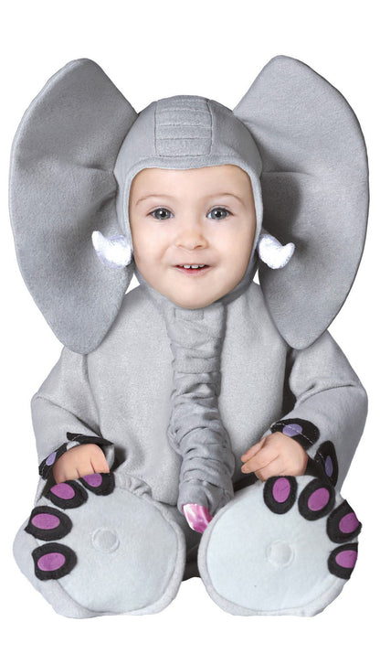 Baby Elephant Costume includes jumpsuit| hood with trunk and feet