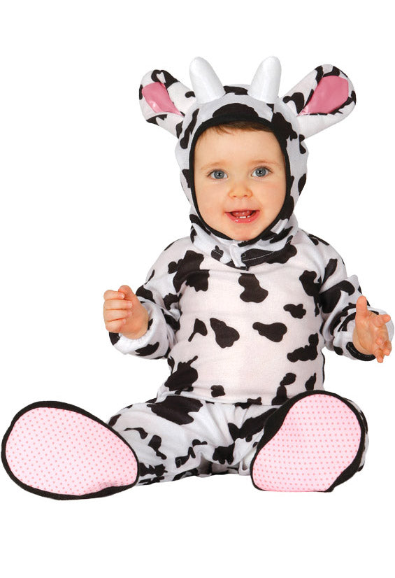 Baby Cow Costume includes jumpsuit with tail| hood and feet
