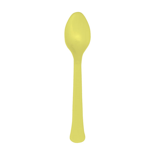 Lime Cordial Plastic Spoons, Pack of 24