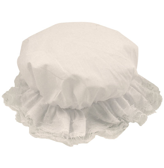 Child Mop Cap| White with lace.