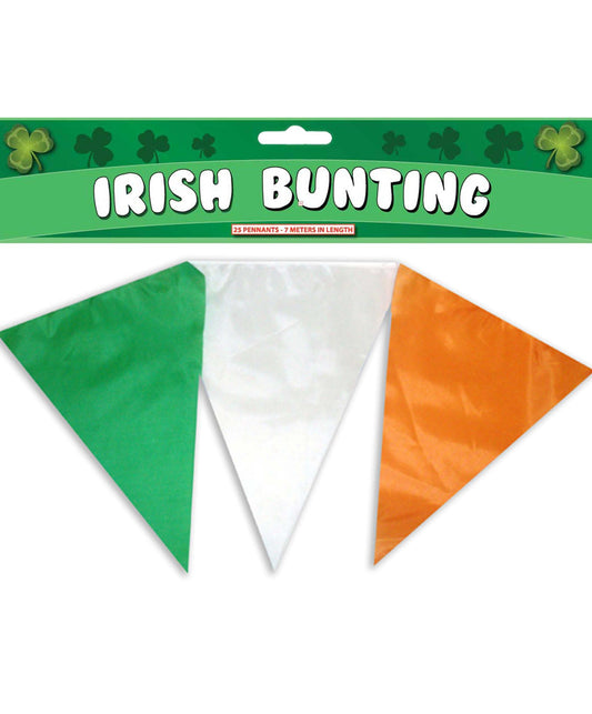 Nylon Ireland Flag Bunting, 7m length