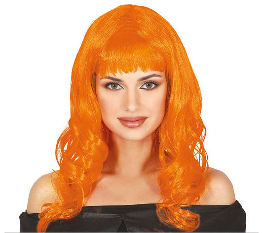 Long Orange Mane Wig