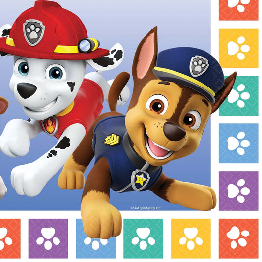 Paw Patrol Paper Lunch Napkins, Pack of 16