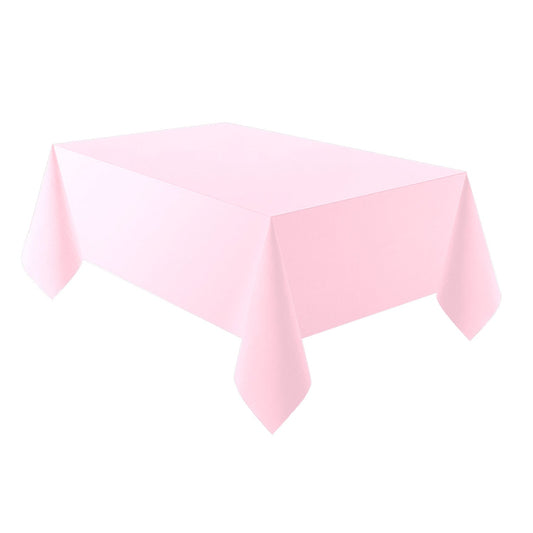 Marshmallow Pink Plastic Tablecover