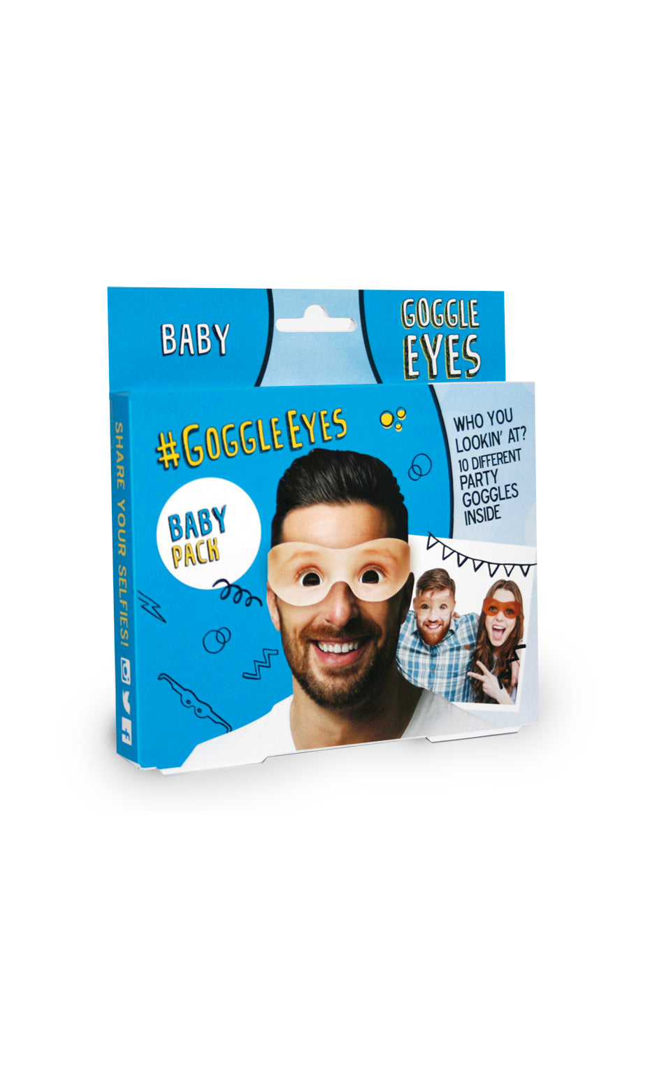 Baby themed Goggle Eyes. Pack of 10 cardboard glasses with hilarious designs. Perfect for selfies.