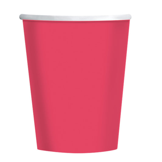 Red Paper Cups, Pack of 8