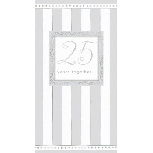 Silver Wishes Folded Invites, Pack of 8