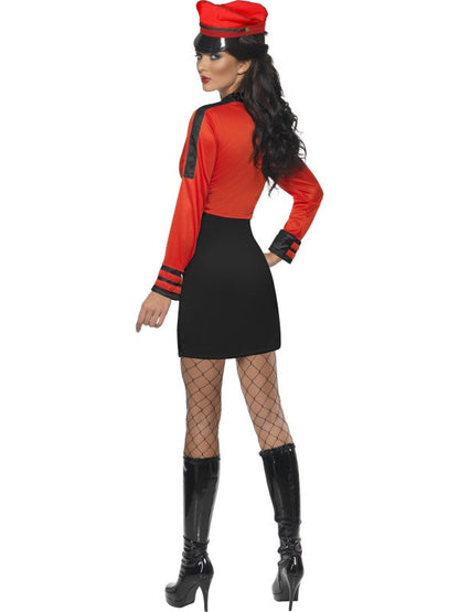 Military Popstar Costume includes dress and jacket. Hat NOT included