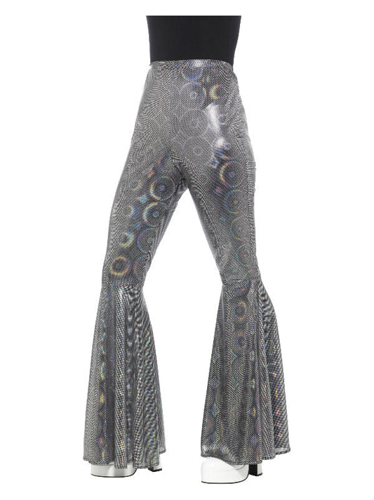 Ladies Flared Trousers, Silver
