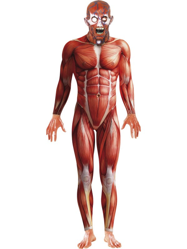 Anatomy Man Fancy Dress Costume includes bodysuit and mask