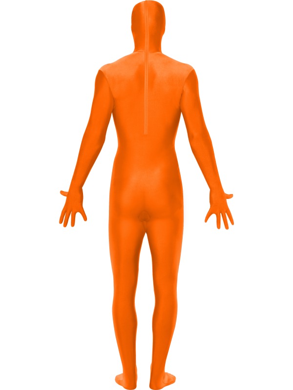 Orange Second Skin MorphSuit, with bumbag, concealed fly and under chin opening.