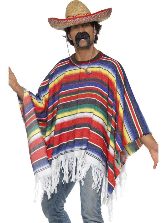 Mexican Man Poncho. Sombrero sold separately.