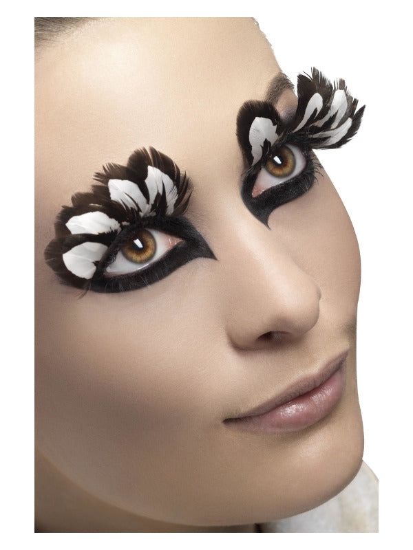 Eyelashes| Brown Feather| Includes Glue