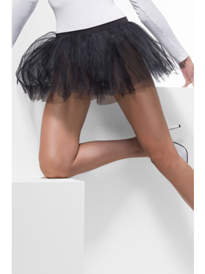 Tutu Underskirt. Black, 4 Layers. 30cm Long. Will fit waist size up to 86cm (34inches)