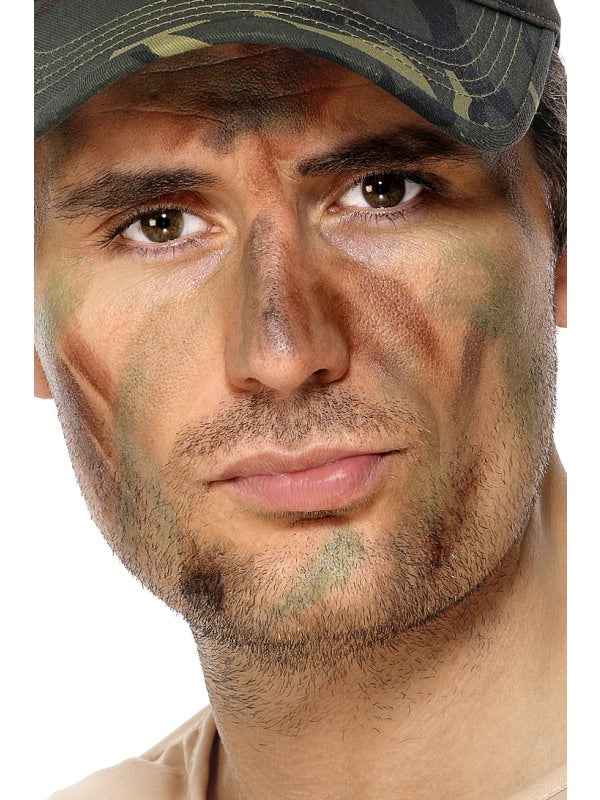 Army Make-Up| Brown| Green and Black| with applicator.