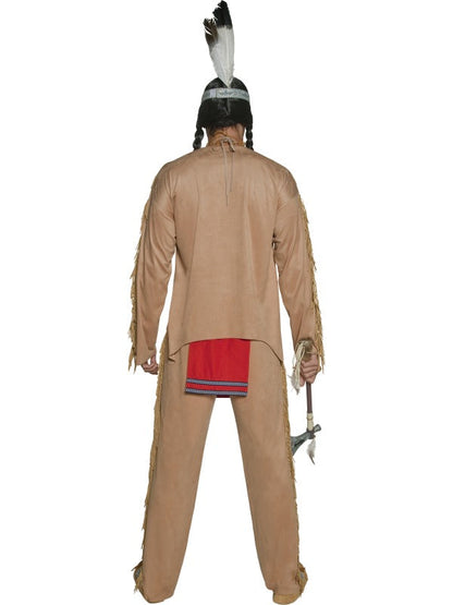 Western Authentic Indian Chief Mens Fancy Dress Costume includes top and trousers