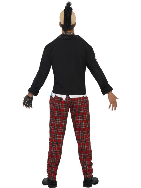 The Anarchist Fancy Dress Costume includes jacket, top and trousers. Wig, glove and choker sold separately.