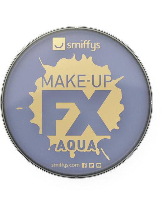 Smiffys make-up fx, aqua face and body paint. Purple. Water based. 16ml.