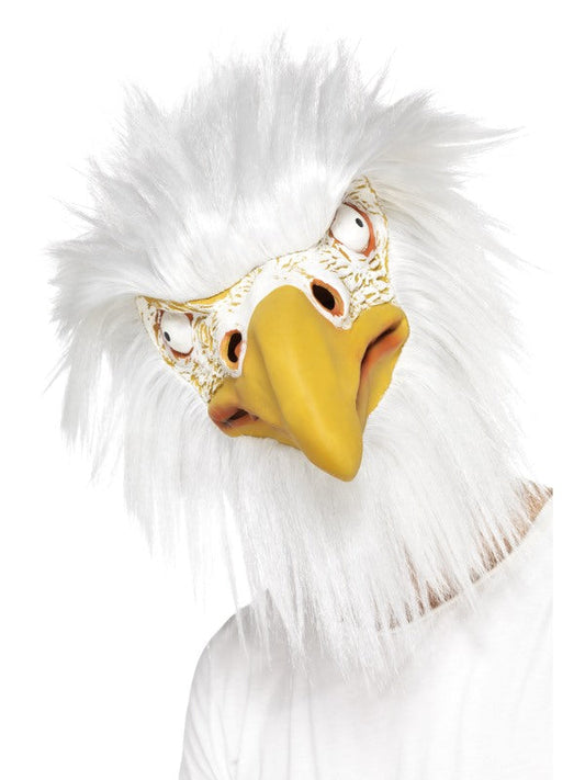 Eagle Mask, Full overhead mask, long hair.