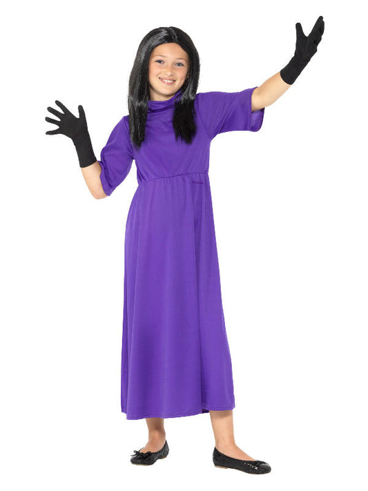 Roald Dahl The Witches Deluxe Costume includes dress, wig and gloves