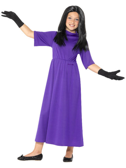 Roald Dahl The Witches Deluxe Costume includes dress, wig and gloves
