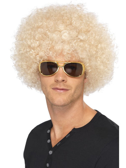 Blonde 70s Disco Afro Wig