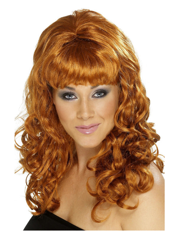 Beehive Beauty Wig| Auburn with curls.